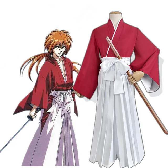 Anime Rurouni Kenshin Himura KENSHIN Blue Kendo Kimono Cosplay Costume