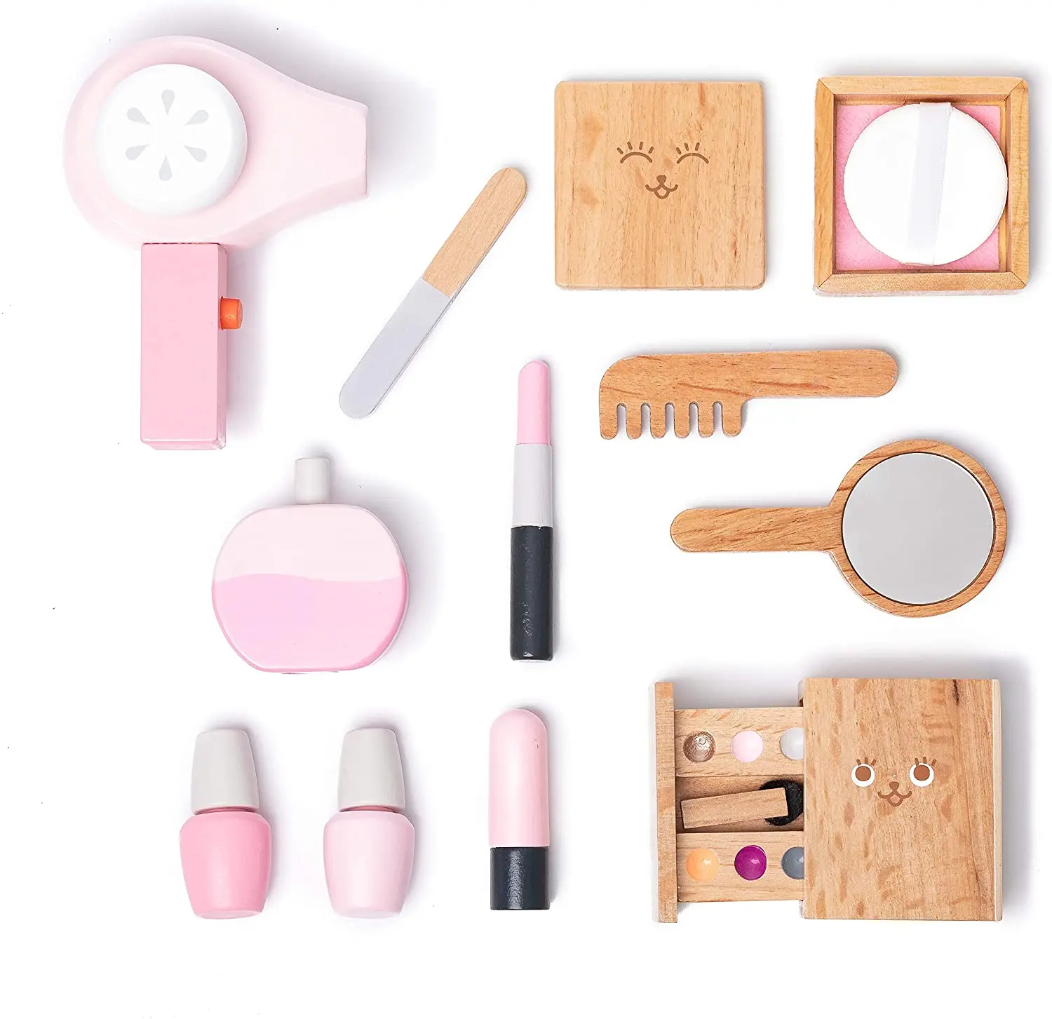 childrens wooden make up set