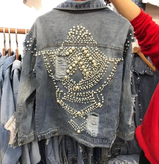Casual Jeans Jacket Girls Loose Denim Coats
