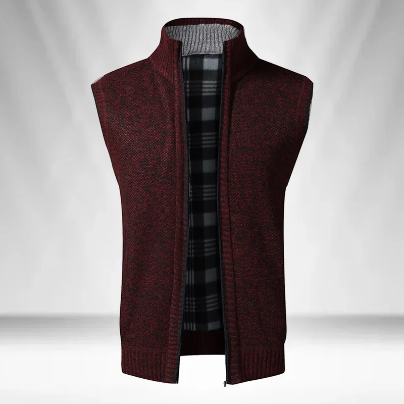 Adisputent Men Sweaters Vest Cardigan 