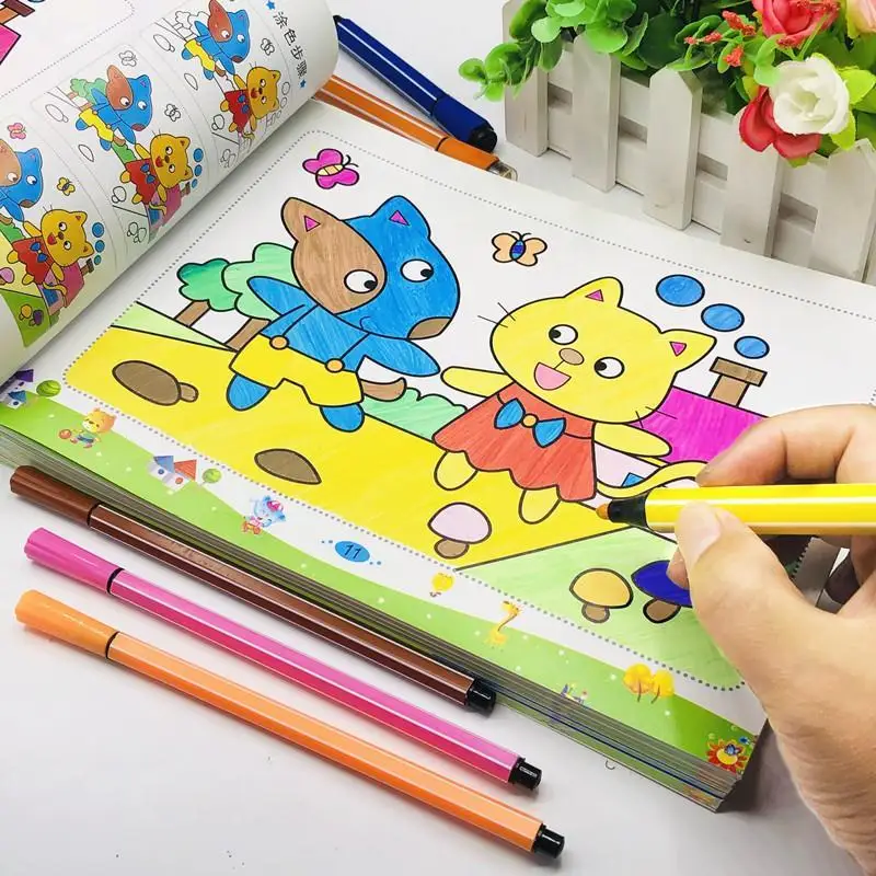 20Sheets Creative Watercolor Painting Book For Kids Fairy Tale