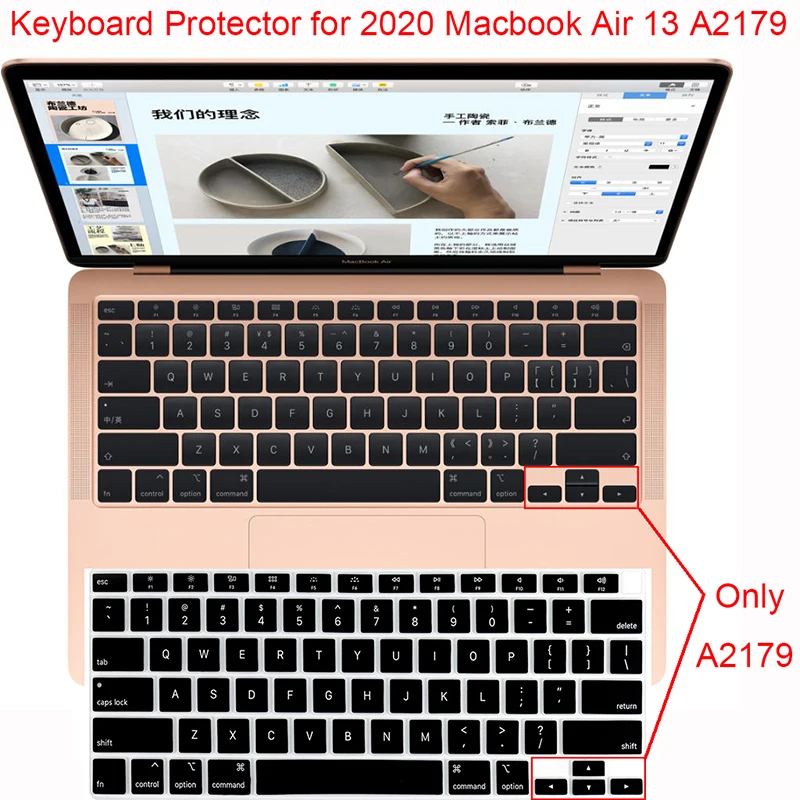 silicone keyboard cover macbook air 2020