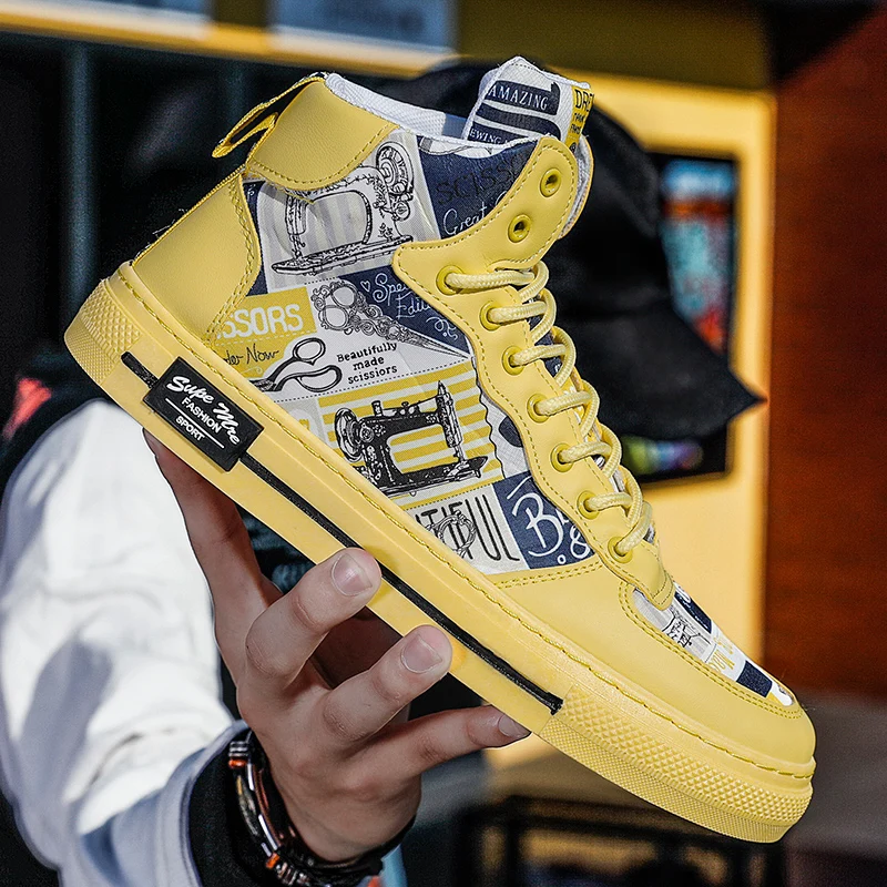 Sneakers White Men Shoes Spring 