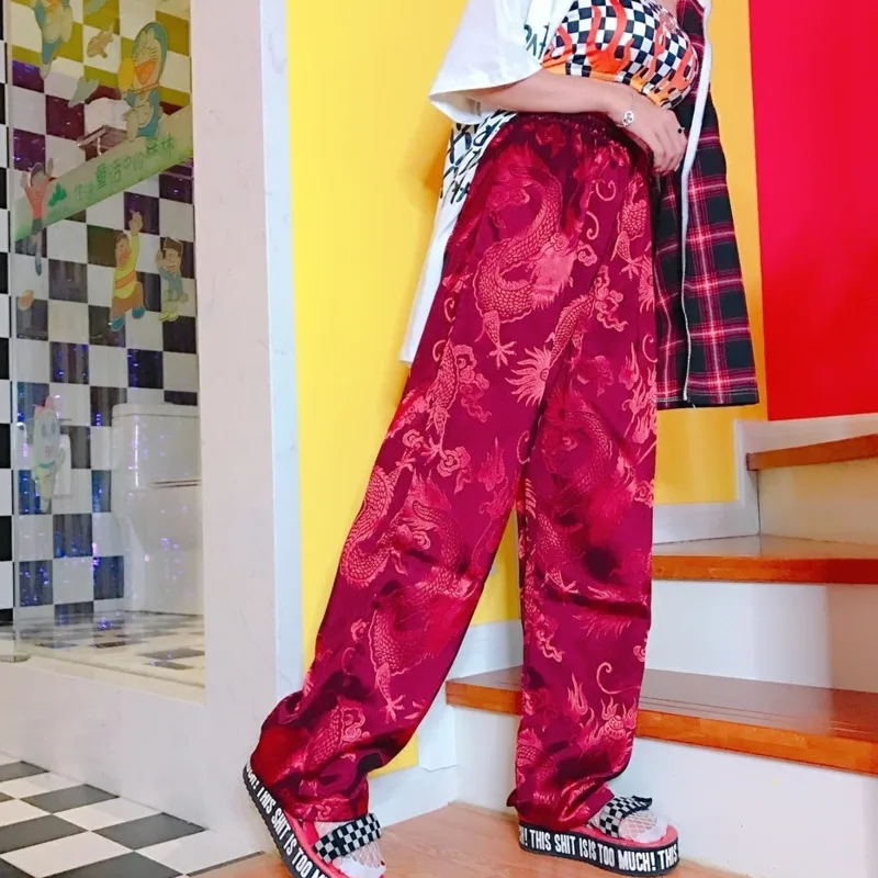 Harajuku Pants Elastic Waist Chinese 