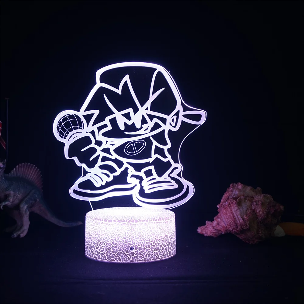 Rainbow Friends 3D Lamp Anime Rainbow Partner 2 Led Night Light Kawaii Blue  Monster Nightlights Bedroom Decor Table Lampara Gift