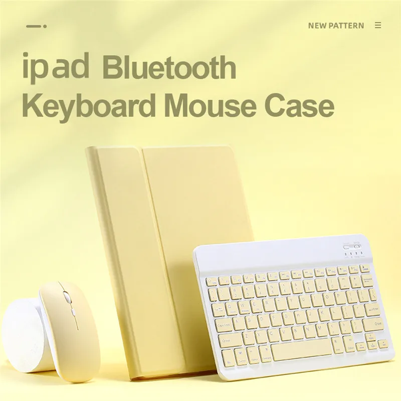 yellow ipad case with keyboard