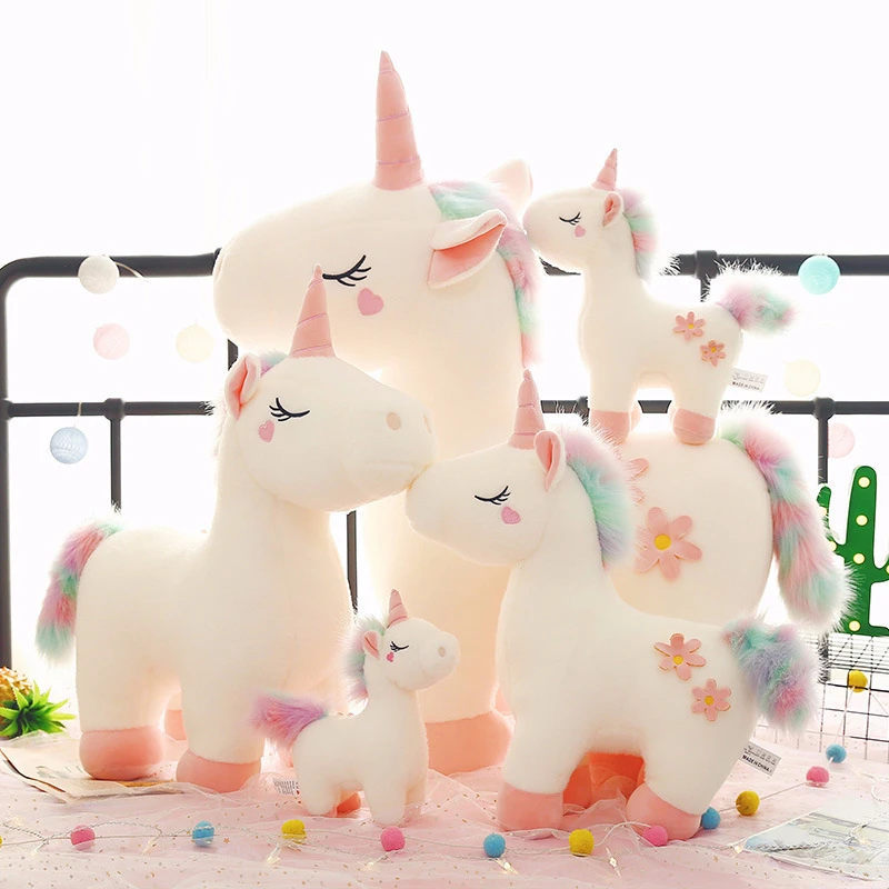 large unicorn cuddly toy