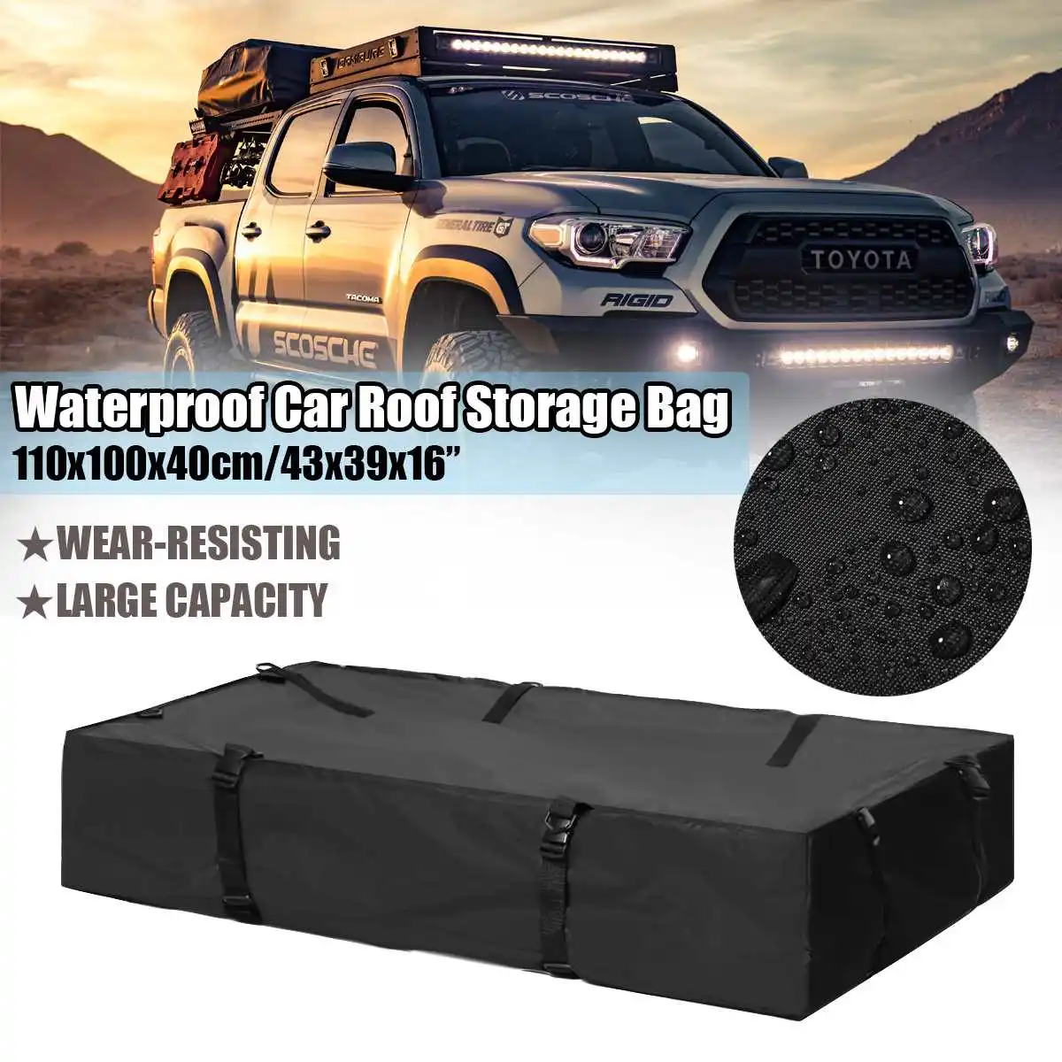 waterproof bag for roof basket