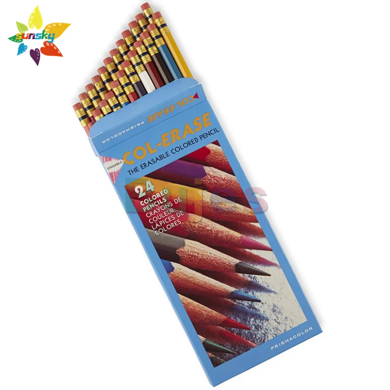 6/12pc Prismacolor Erasable Colored Pencils,red Blue Colors,comic Color  Prismacolor Col-Erase Erasable Colored