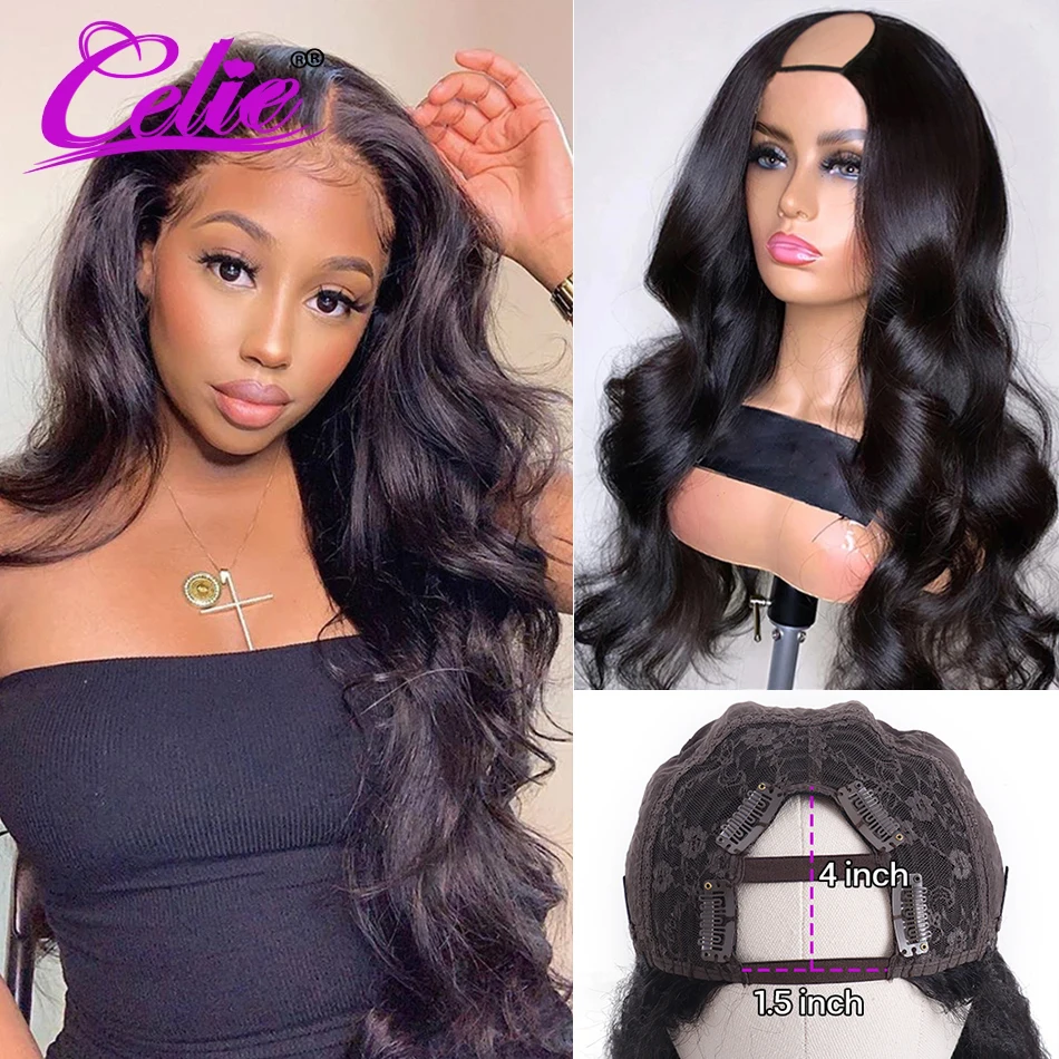 side part body wave closure wig