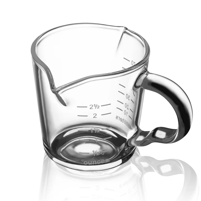 double spout shot glass