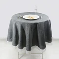 Table Cloth Rectangular/Round Tablecloths Solid Color Decorative Imitation Linen Table Cover Wedding Banquet Dinner Home Textile preview-4
