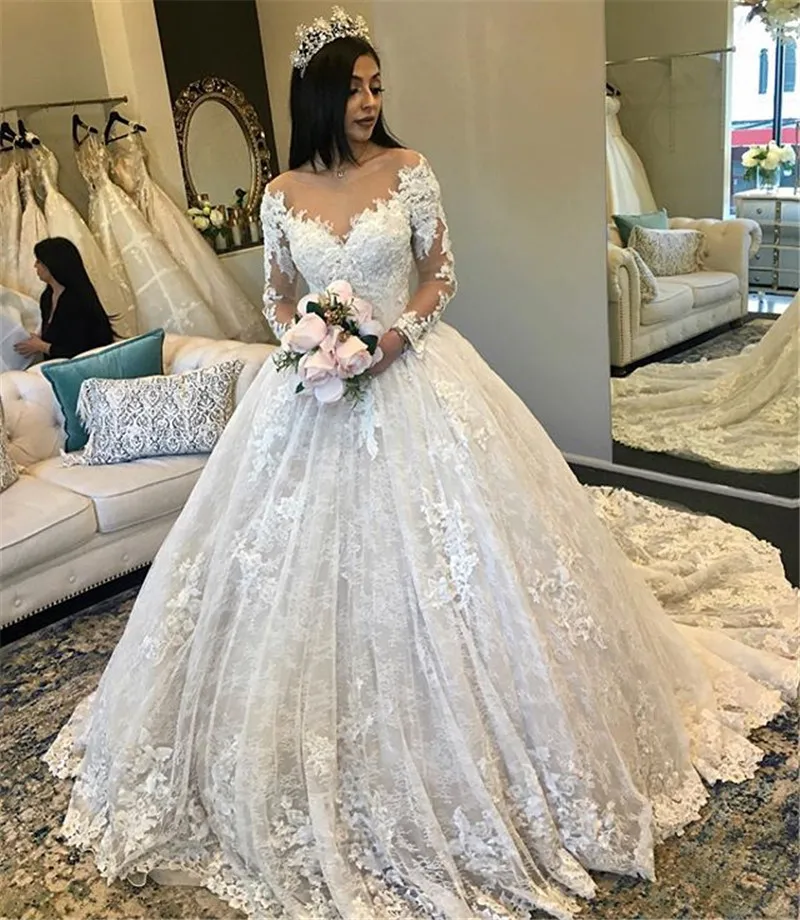 Back Bride Dress Bridal Gowns Robe de 