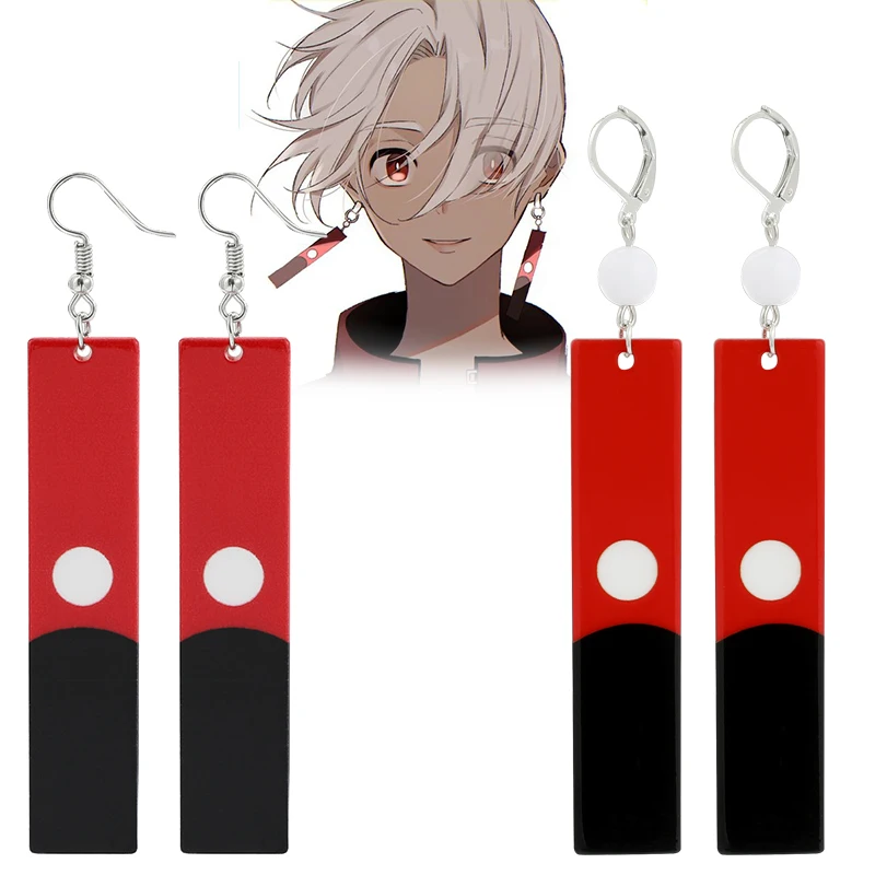 Anime Tokyo Revengers Earrings Simple Black Cross Acrylic Cartoon Mitsuya  Takashi Character Accessories