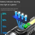 Multi-function Bright Led Flashlight Battery Power Rechargeable Strong Focusing Light Flash Light Xenon Forces Torch preview-4