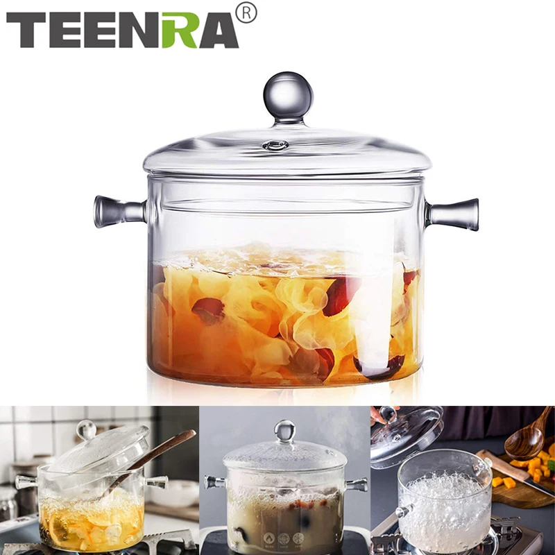 Heat Resistant Glass Soup Porridge Pot