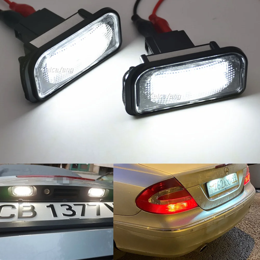 LED License Plate Light For Mercedes Benz W203 R230 W209 C209 A209 SL CLK  Class