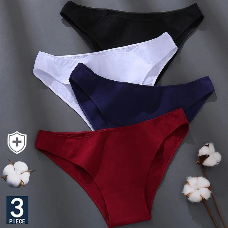 TrowBridge 3PCS/Set Seamless Women's Panties Sports Breathable Underwear  Girls Comfortable Briefs Sexy Lingerie Satin Underpants
