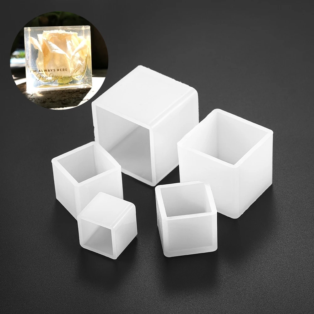 Cuboid Cube Resin Mold Crystal Epoxy Silicone Mold DIY Jewelry