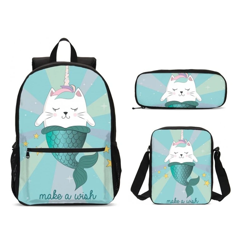 cat mermaid backpack