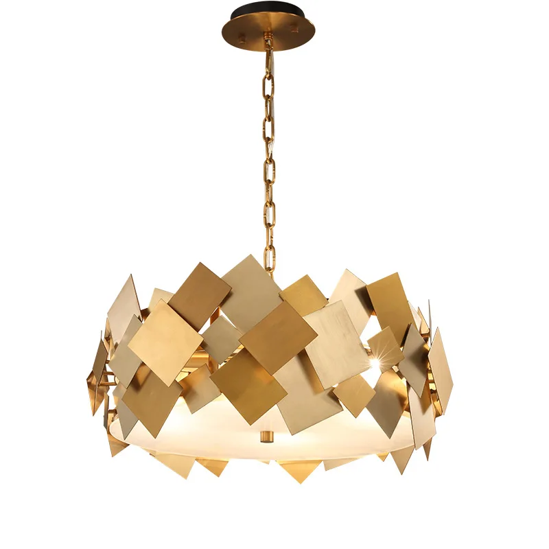 gold hanging lamp shade