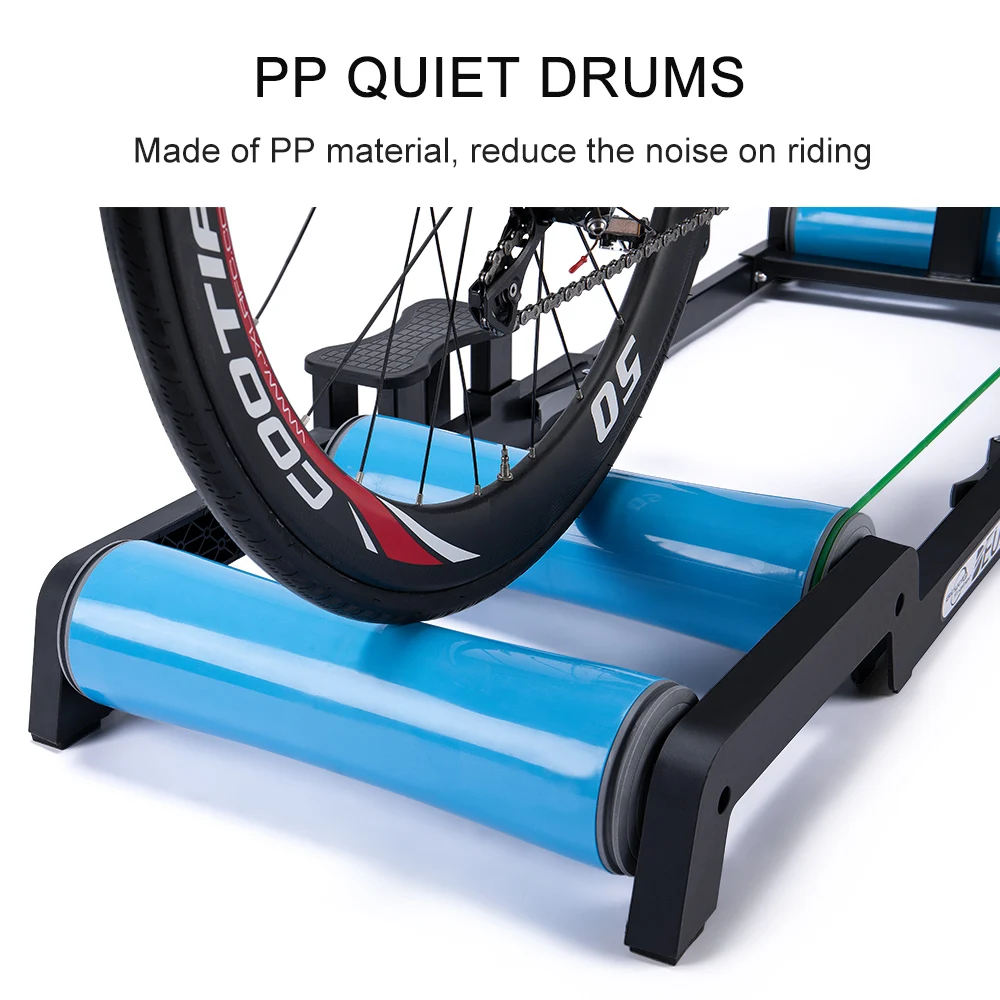 stationary bike stand roller