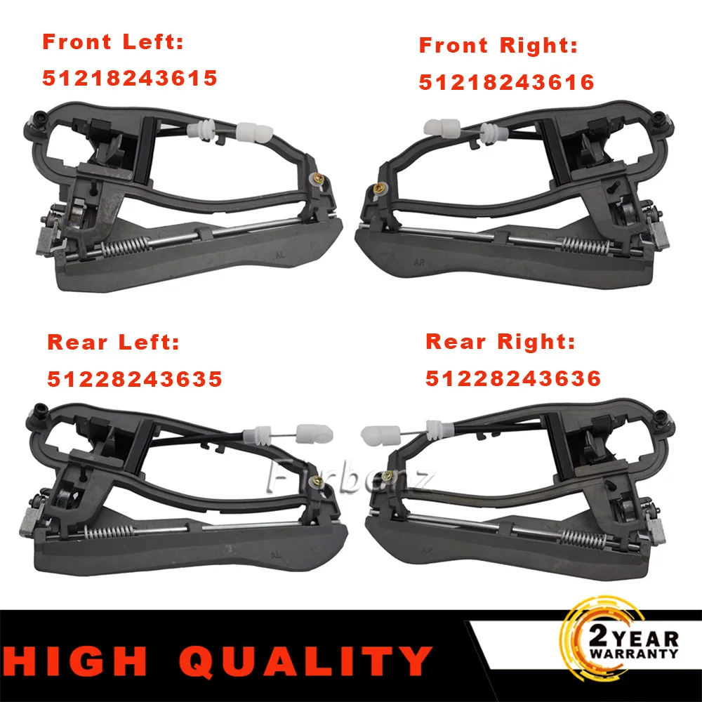 Car Door Handle Carrier Bracket Handle Housing Fits For BMW X5 Off-road E53 51218243615 51218243616 51228243635 51228243636-animated-img