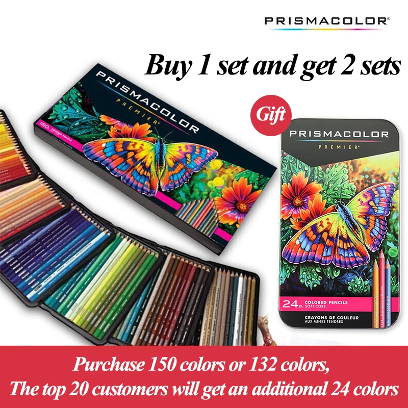 original USA Prismacolor Premier 72 color art drawing pencil oily 4.0MM  soft core art set Sanford Prismacolor pencil