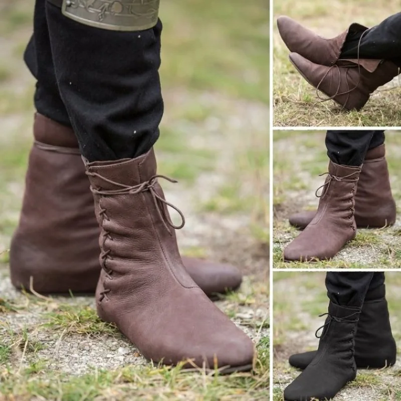 Men's Medieval Leather Shoe Middle Ages 