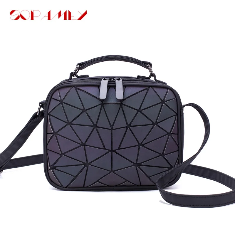 holographic drawstring bolsa