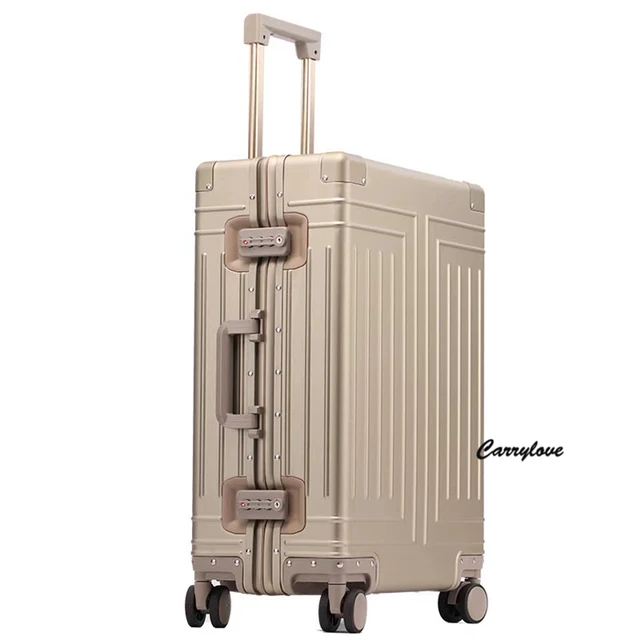 aluminum travel luggage