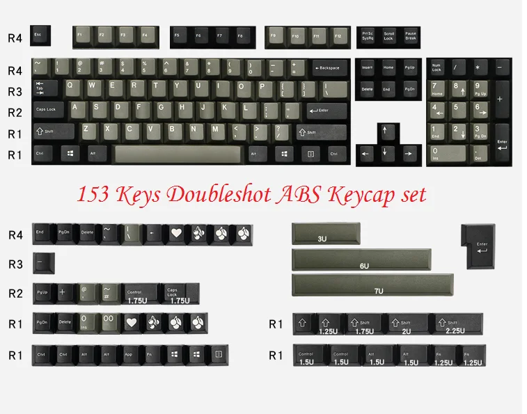 abs double injection keycaps