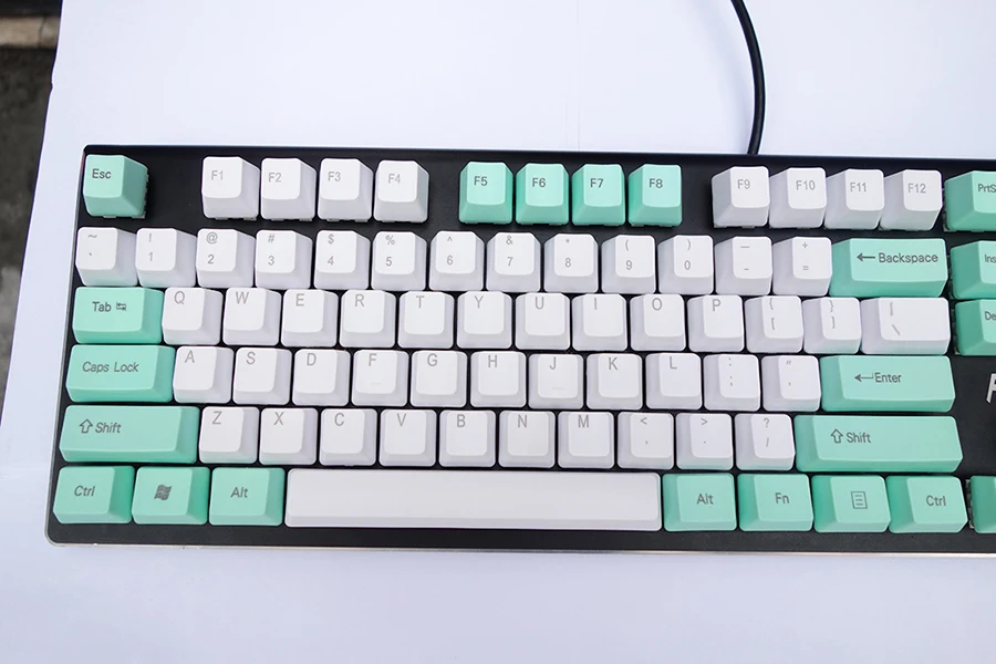 mint pbt keycaps