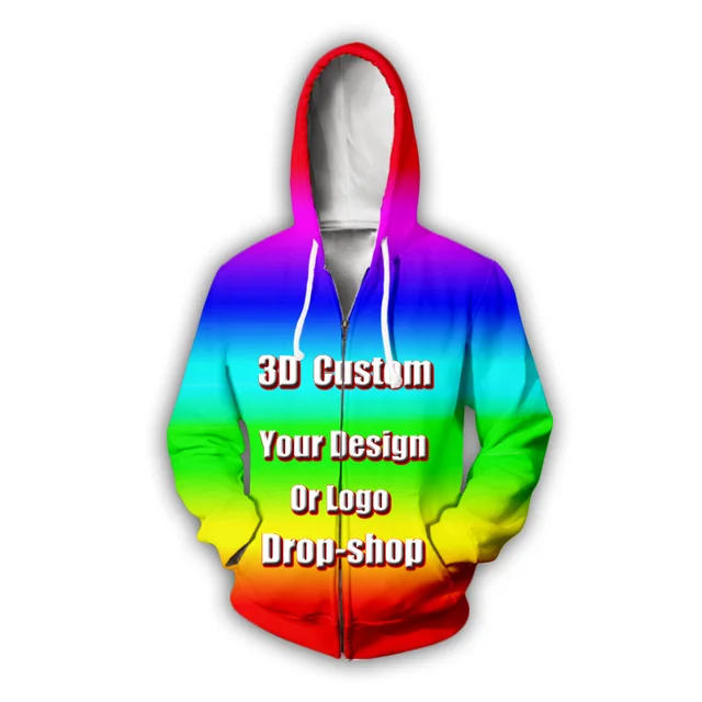 DIY Custom Full printing 3D Hoodies 
