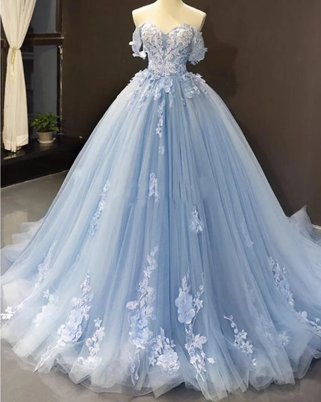 blue sweet 15 dress