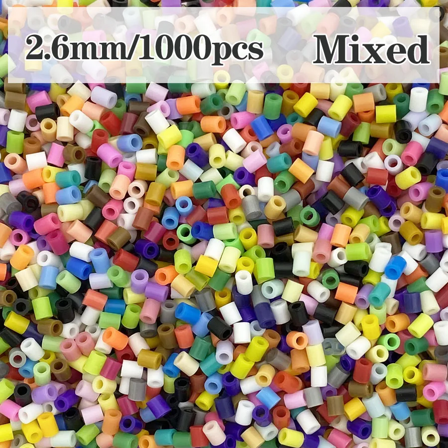 2.6mm Mini Beads/1200pcs/Box Packing Hama Beads Easy to Store For Kids  Perler Iron Beads Fuse Handmade Gift Children Toy
