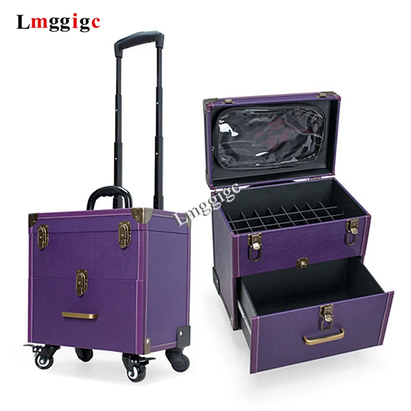 beauty case with wheels