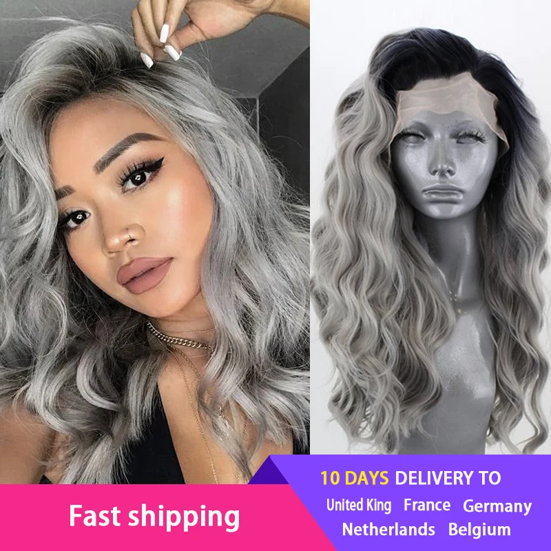 white and gray wig