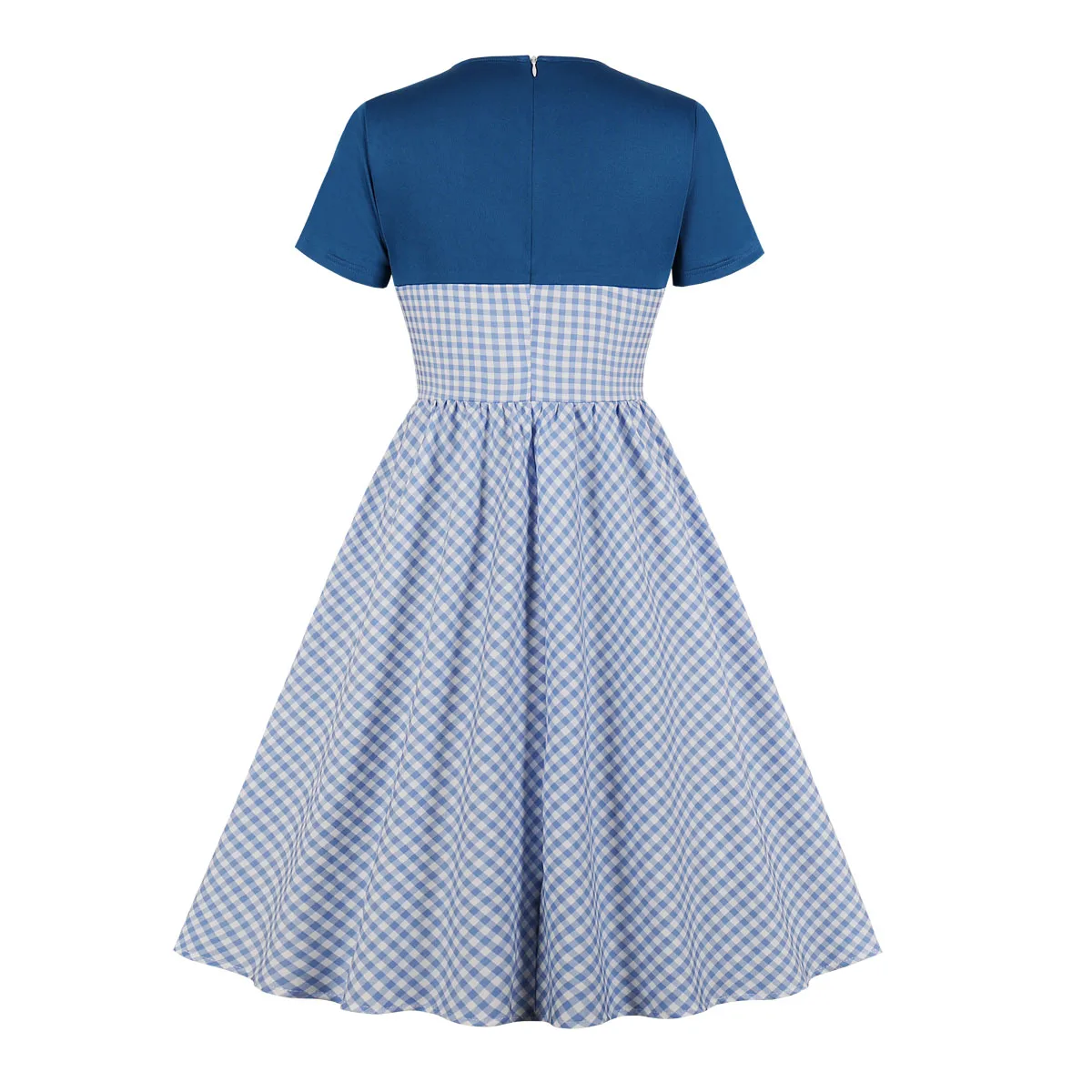plaid 50s dress