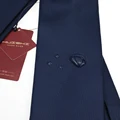 HUISHI 8CM 8 Styles Men's Solid Dark Blue Color Neck Tie 6cm Waterproof Jacquard Necktie Daily Wear Cravat Wedding Party For Men preview-2