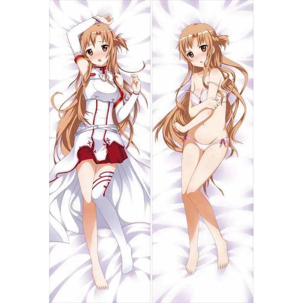 Купить Домашний текстиль | BL Cute Japanese Cosplay Anime Sword Art Online  SAO Asuna ALO Otaku Dakimakura Gifts Bedding Hugging Body Pillow Case  150x50 CM