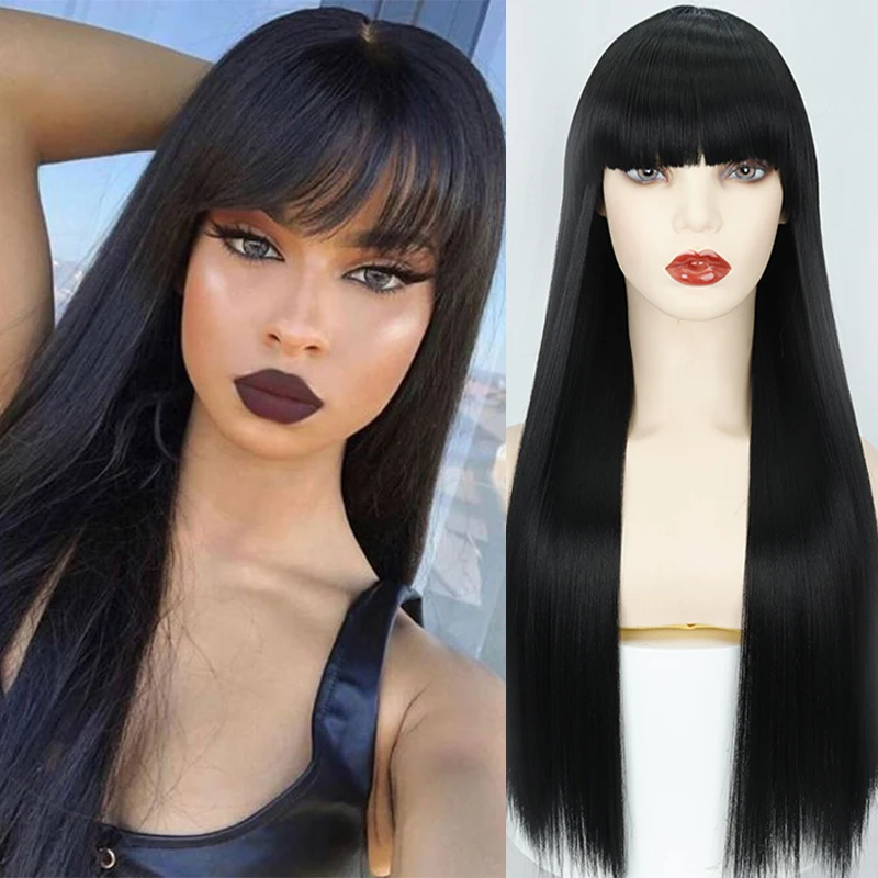 african american wig with bangs