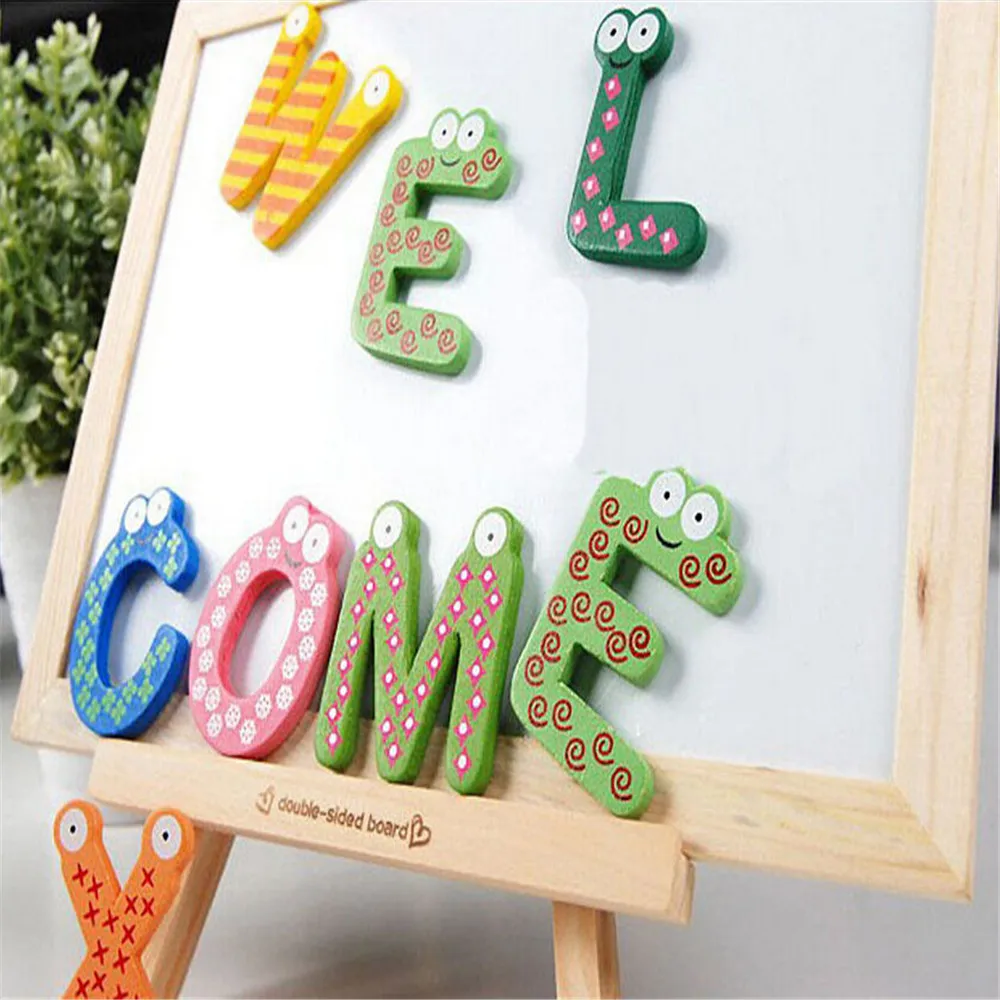 wooden alphabet magnets