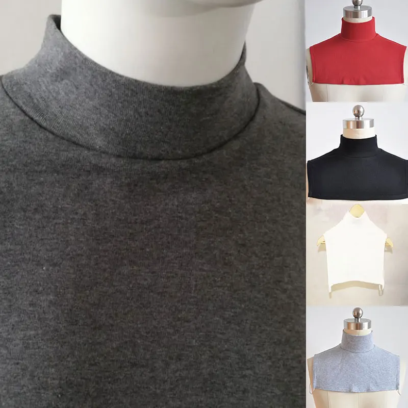 Womens Fake Collar Faux Turtleneck Neck 