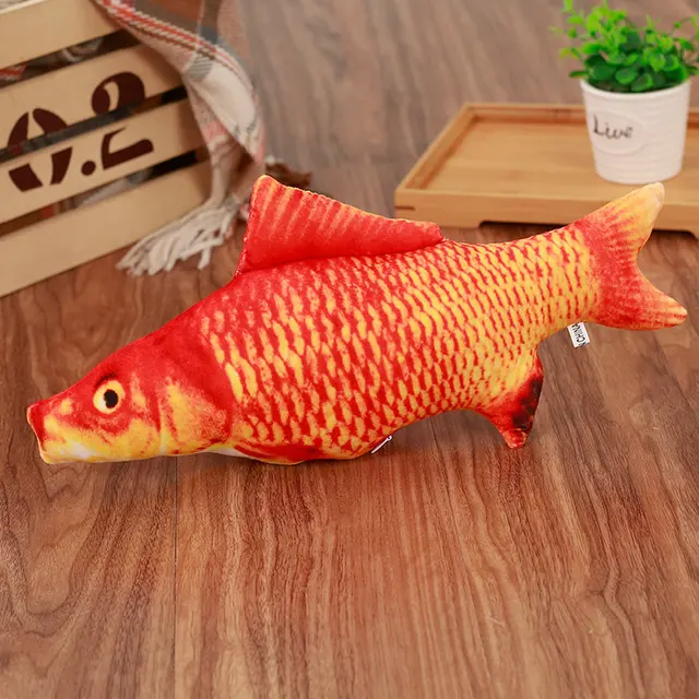 live fish cat toy