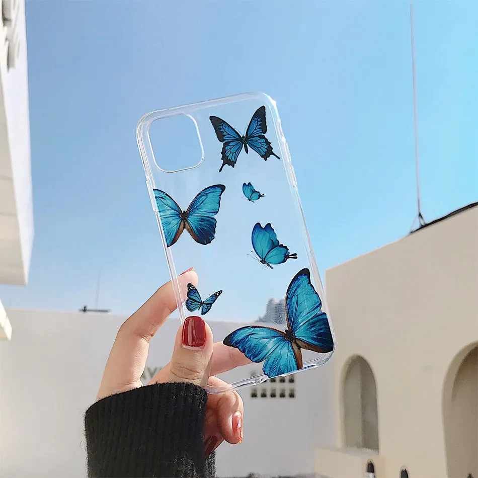 clear butterfly iphone case