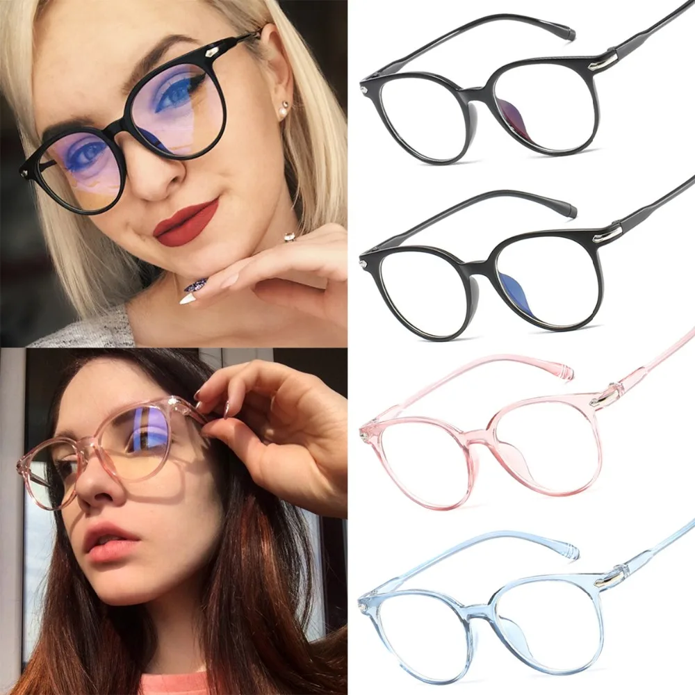 round clear glasses women