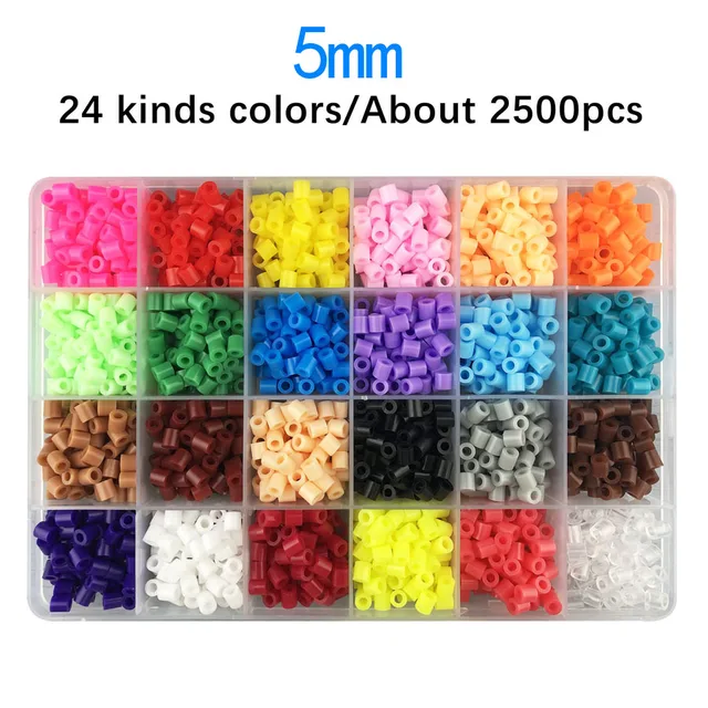 2.6mm Perler Hama beads Set 3D Puzzle Iron Beads Toy Kids Creative