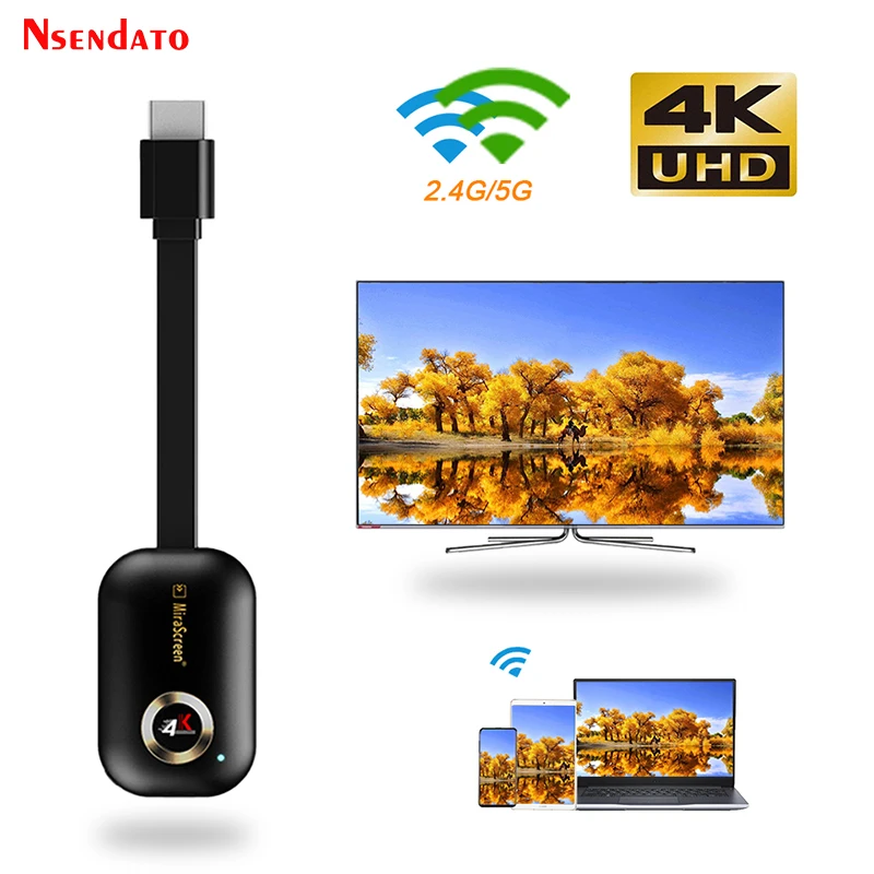 4K Wireless HDMI 5G WIFI Display Dongle Google Home Miracast Airplay EZMira  Cast