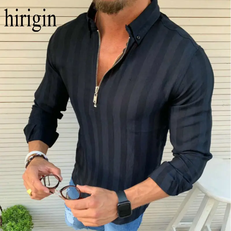 Men Shirt 2020 Male High Quality Long 